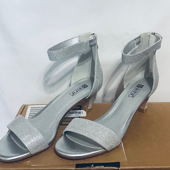 IDIFU NWB-Women's 2" Kitten Heels-Formal Stretch Strappy Ankle-Open Toe-Sz. 9 - Picture 2 of 16